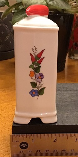 Beautiful Kalocsa Porcelain Paprika Holder Hand Painted - Picture 10 of 11