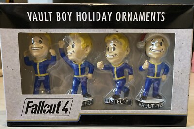 New 2015 Thinkgeek Fallout 4 Vault Boy Holiday Ornaments