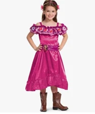 Girls DELUXE Spirit Untamed Lucky Costume Pink Dress Cowgirl Disguise Child 3-4T