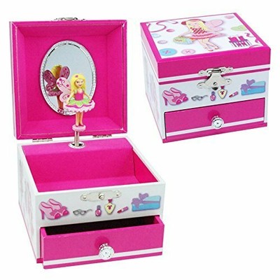 pink poppy music box