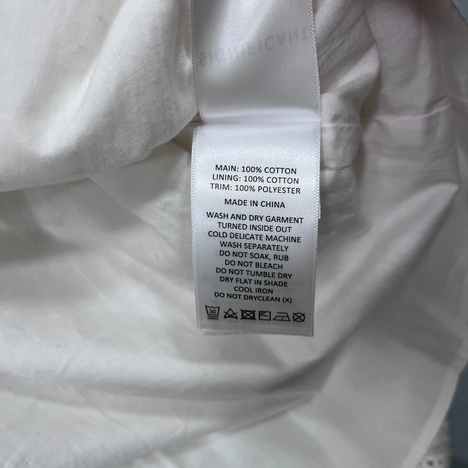 OFF WHITE Significativo Altro Abito Donna 10 Off Bianco Thalia Cottagecore Prairie Boho NUOVO