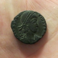AE3 Nummus of Constantius II - Fallen Horseman Fel Temp Reparatio - Roman VF
