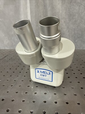 Meiji Techno EMT-2 Dual-Power Microscope Bodies; Objectives, 1X/2x No Eyepiece