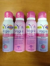 4 Pk: Vagisil Odor Block Dry Wash Spray for Feminine Hygiene 2.6 oz. F2B