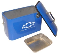CHEVY VINTAGE BEVERAGE COOLER NEW 5 GALLON BLUE W/ BUILT IN BOTTLE OPENER