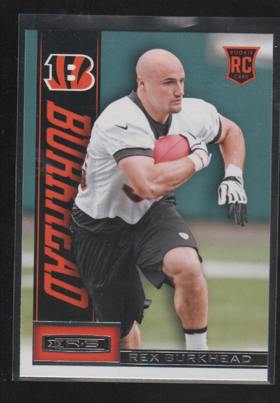 REX BURKHEAD 2013 PANINI ROOKIES AND STARS ROOKIE CARD RC CARD # 175