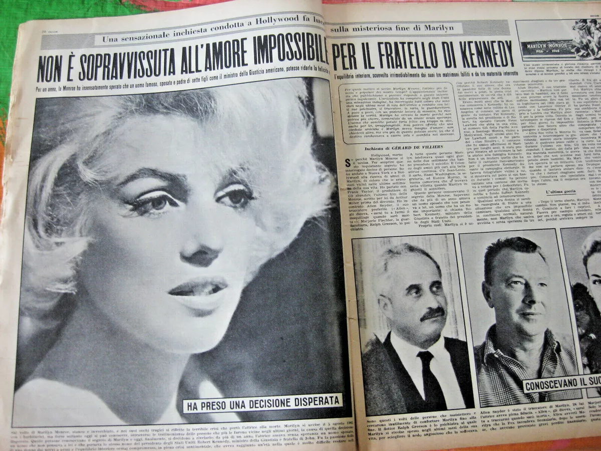 Marilyn Monroe Death Service.INCOM.7 April 1963.Mina,Garrincha,Soares