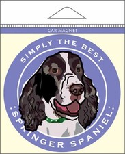 Springer Spaniel Car Magnet 4x4"