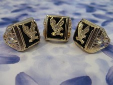 Chevalière T68 Aigle Sur Onyx Plaqué Or 18K 5 Microns Dolly-Bijoux