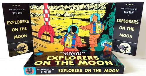 TINTIN Comic Action Figure Set on EXPLORERS ON THE MOON Custom Display Diorama - Picture 6 of 7