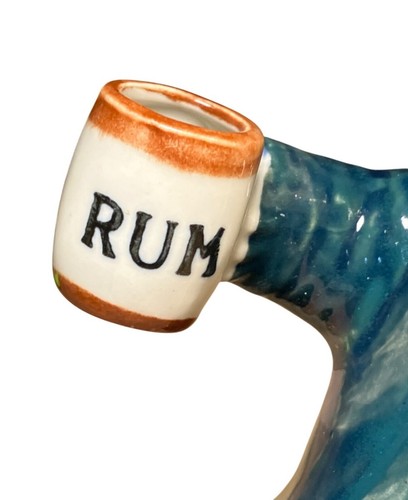 Decanter of Pirate Nautical Man Holding Rum Mug 7.5" Tall Collectible Decor - Picture 3 of 12