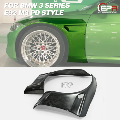 For BMW E92 M3 PD Style FRP Fiber Wide Body Front Fender Body kits