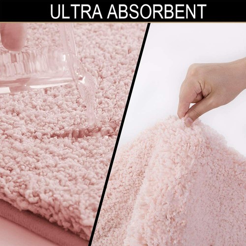 Large Bathroom Rug (24 x 60, Aqua) - Extra Soft Absorbent Shaggy Bath Mat - Picture 39 of 67