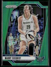 2024 Panini Prizm WNBA #94 Maddy Siegrist Green Prizms