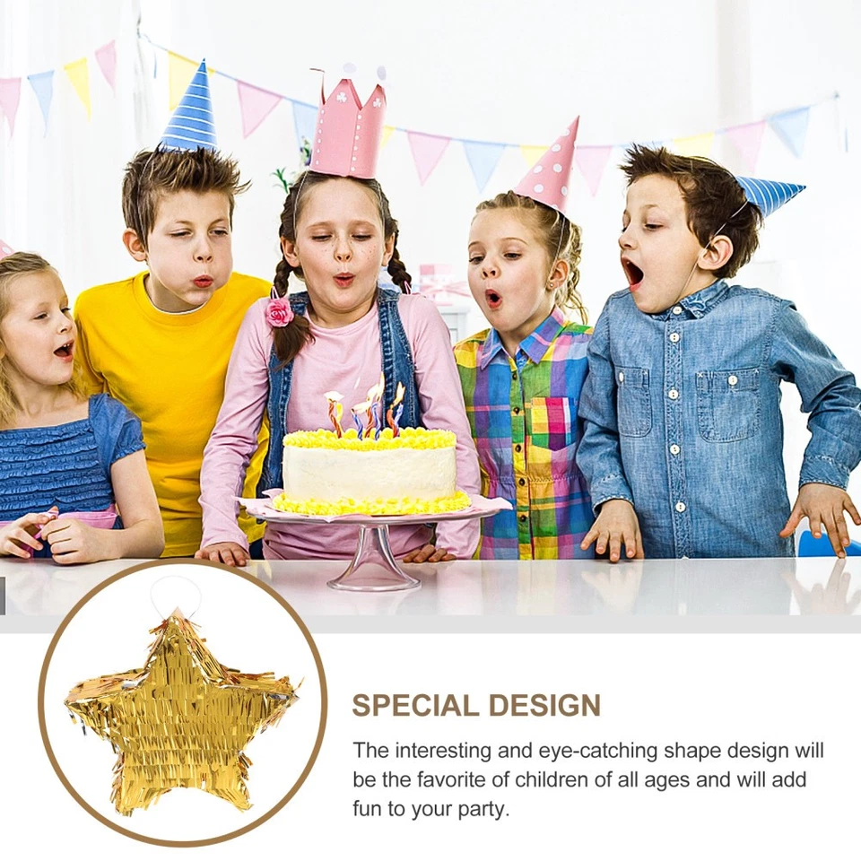 2 stücke stern pinata pinata smashing spielzeug geburtstagsfeier gefüllt - Bild 4 von 4