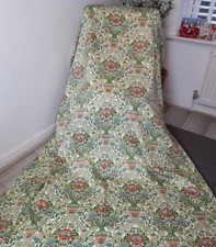 Vintage Sanderson "Cascas Minor" Fabric Remnant Part Lined W51" L82" (P1)