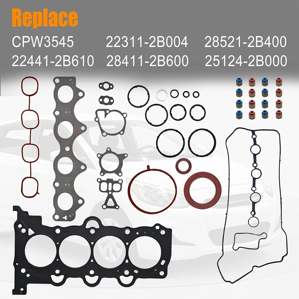 HS26554PT Engine Head Gasket kit for Hyundai Accent Veloster Kia Soul 2012-2016 - Изображение 2 из 4