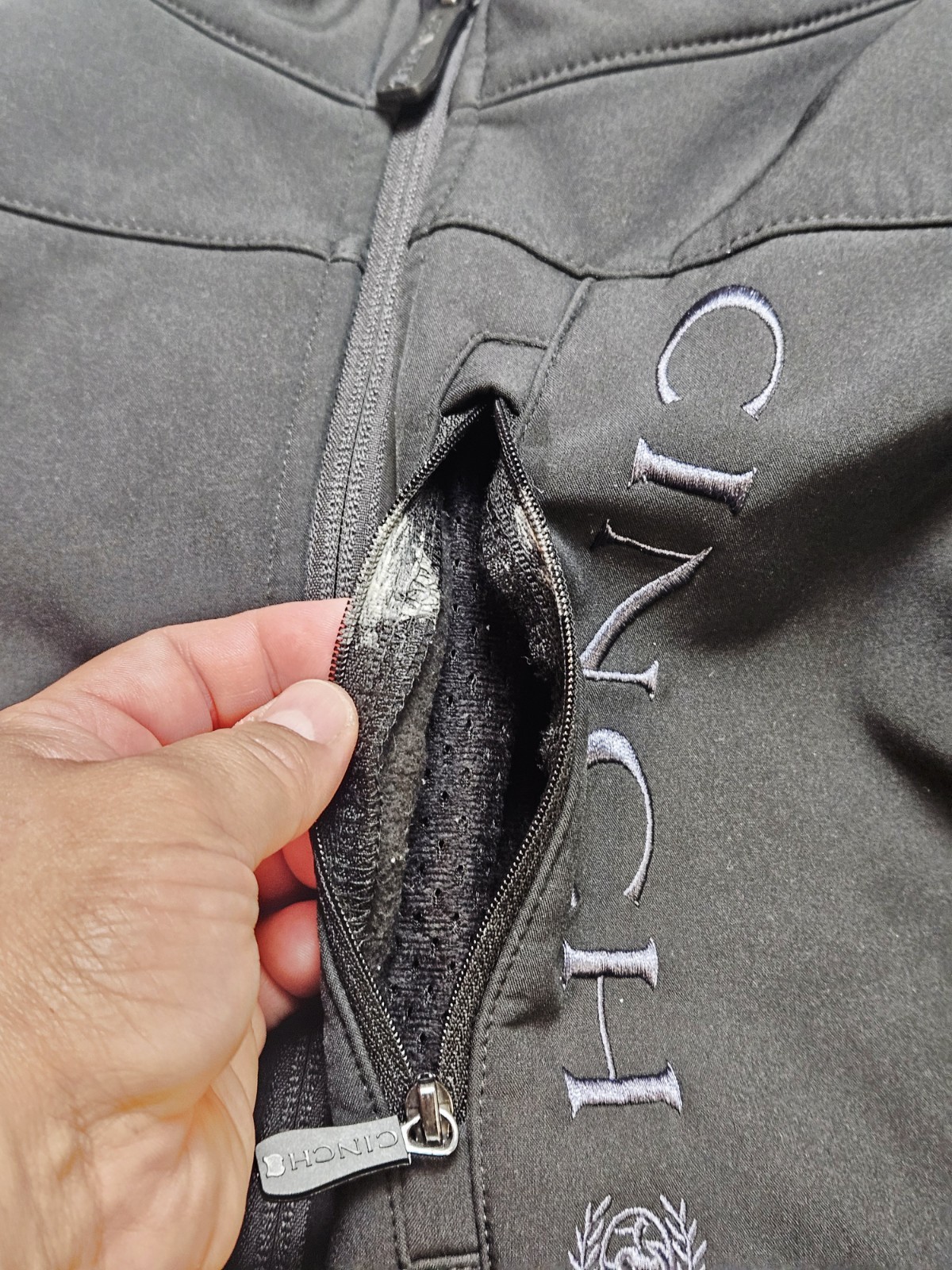 Cinch Mens Black Solid Bonded Jacket MWJ1009000 S… - image 10