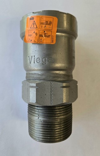 Viega ProPress Stainless Steel Male Adapter Nipple x Press 1-1/2 x 1-1/2"