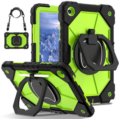 For Samsung Galaxy Tab A11+ A9 Plus/A9/ Heavy Duty Rotating Stand Case w/ Strap