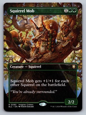 Squirrel Mob (Borderless) 85 Rare Commander: Bloomburrow MTG NM