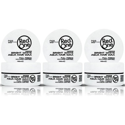 3X RedOne White Aqua Hair Gel Wax 150ml (5.07 fl oz) | Edge Control & Braid Gel