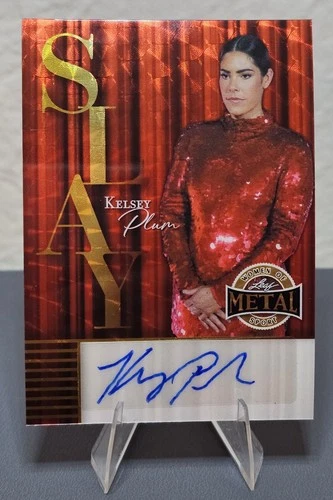 2025 Leaf Metal Women of Sport: Kelsey Plum Slay Auto #SA-KP1 Red Prismatic 1/1