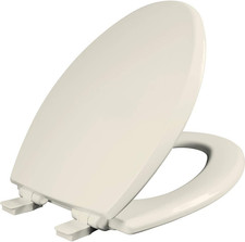 Cassel Slow Close Toilet Seat, Easy Clean, Non Slip Premium Wood Seat, Easy Inst