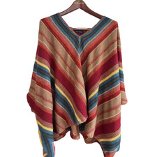 Polo Ralph Lauren Aztec Southwestern Navajo Poncho Size M/L Unisex RRL