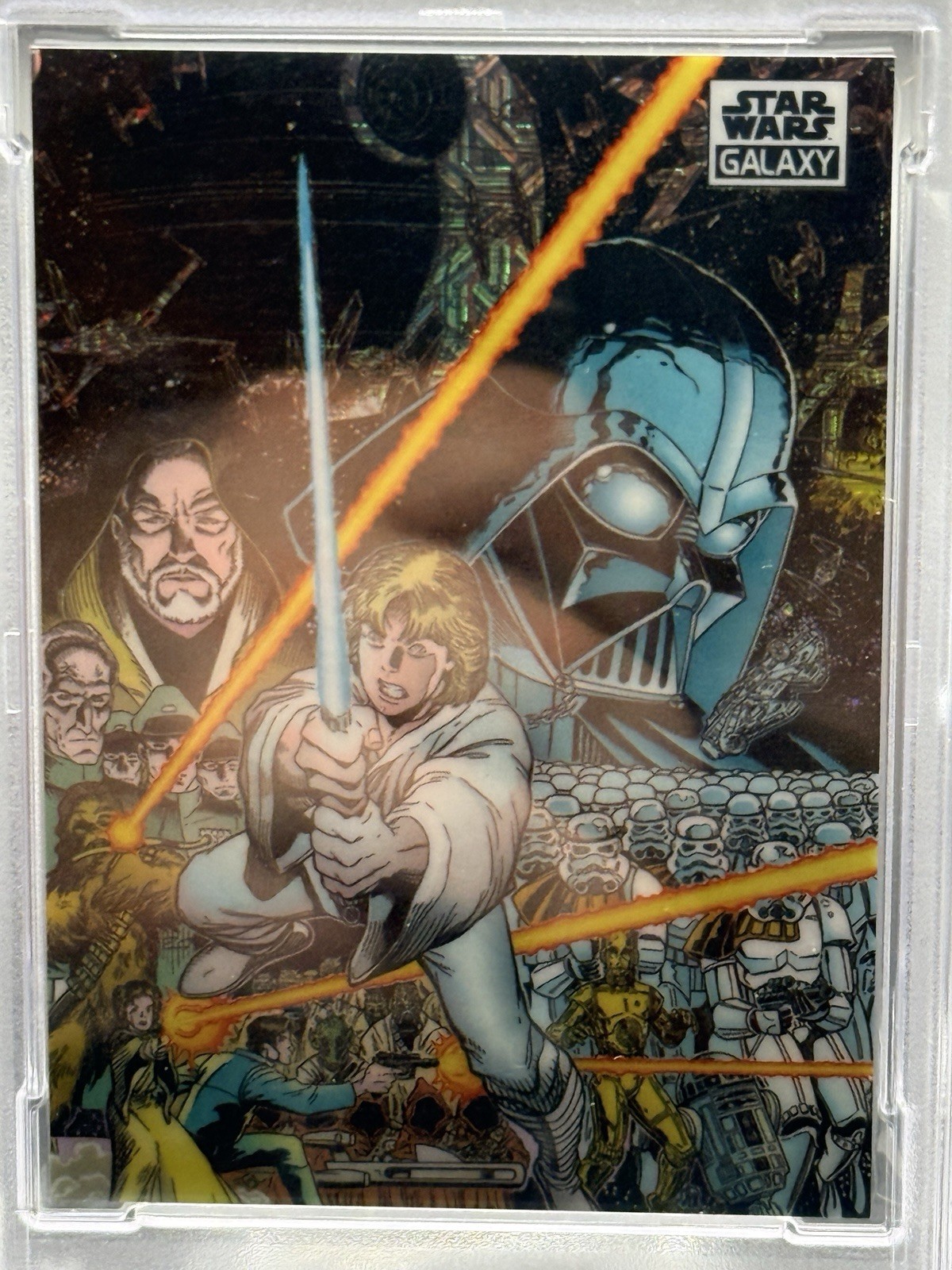 2021 Topps Star Wars Galaxy Chrome Galaxy’s Edge #30 Mojo Refractor 32/50 PSA 10 view 9