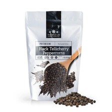 The Spice Lab Black Tellicherry Peppercorns for Grinder 1 Pound Pack of 1 