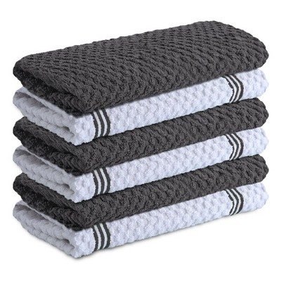 Infinitee Cotton Kitchen Towels 15x25 Ultra Soft Absorbent Dish Towels