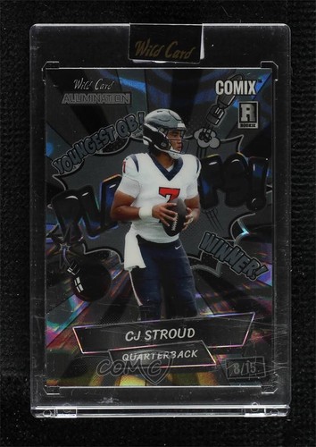CJ STROUD ROOKIE Card 2023 Wild Card Alumination Comix 14/40 ROOKIE