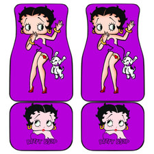 Beauti Betty Boop Car Floor Mats Betty Boop Purple Theme Cartoon Car Floor Mats