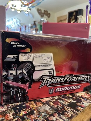 EMPTY BOX - TRANSFORMERS ROBOTS IN DISGUISE RID SCOURGE TANKER TRUCK -NO FIGURES