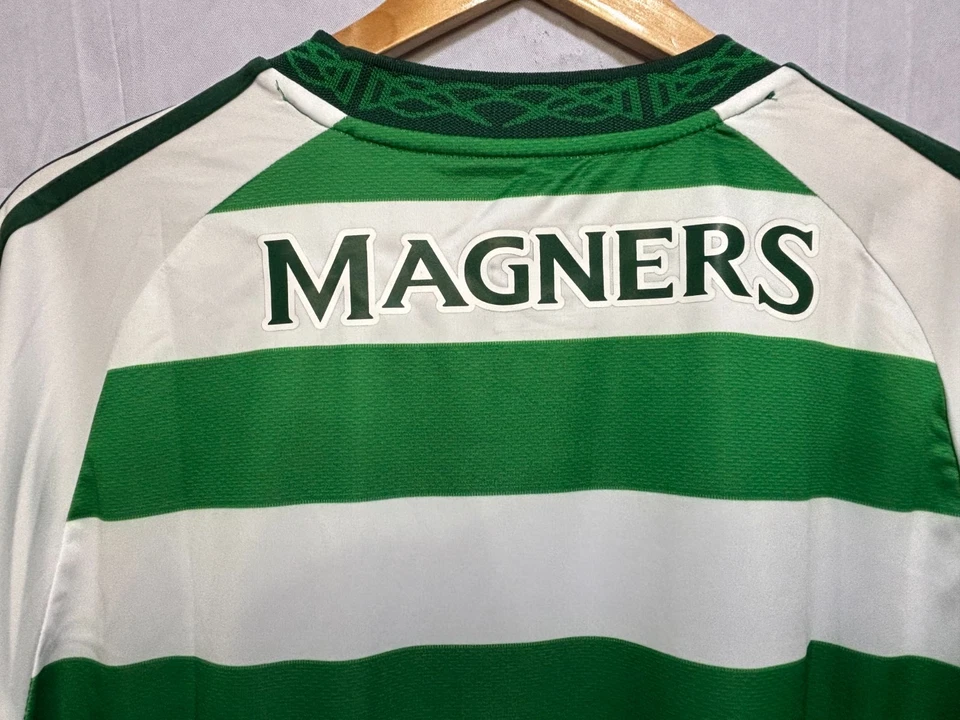 Celtic FC 2024/25 Adidas Men’s Home Jersey Green White Slim Fit Outdoor XL - Image 4 of 4