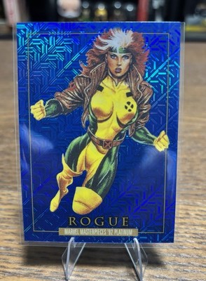 ROGUE 2024 Marvel Masterpieces '92 Platinum Blue Traxx #79