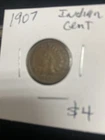1907 Indian Cent. $4