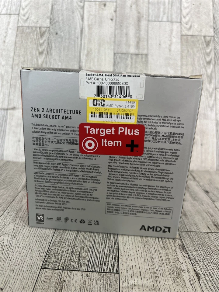 AMD Ryzen 3 4100 3.8GHz Quad-Core Socket AM4 CPU Processor (100-100000510BOX) - Image 3 of 4