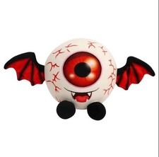 Scary Halloween Plush Toy w/ Bat Wings 9" Eyeball Eyeball Bat Plush New sealed