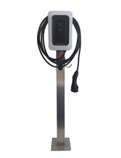 Indra Smart Lux Stainless Steel - Sq/Pth  Mounting Post - EV Charger Post