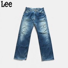 Vtg 70s Lee Riders 200 Redline Selvedge USA Jeans Custom Clean Repaired 35x33