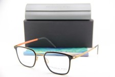 NEW REYKJAVIK EYES BLACK LABEL MARKUS COL2 BLACK GOLD AUTHENTIC EYEGLASSES 49-19