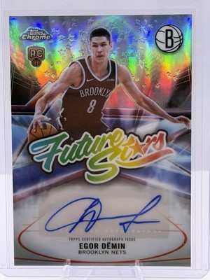 2025 Topps Chrome Update  Future Stars Autographs Egor Demin Autograph  RC Nets