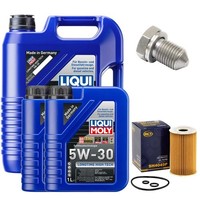 MotoröL Filter Set 5W-30 Liqui Moly 7 Liter + Schraube FüR VW Transporter V 2.0