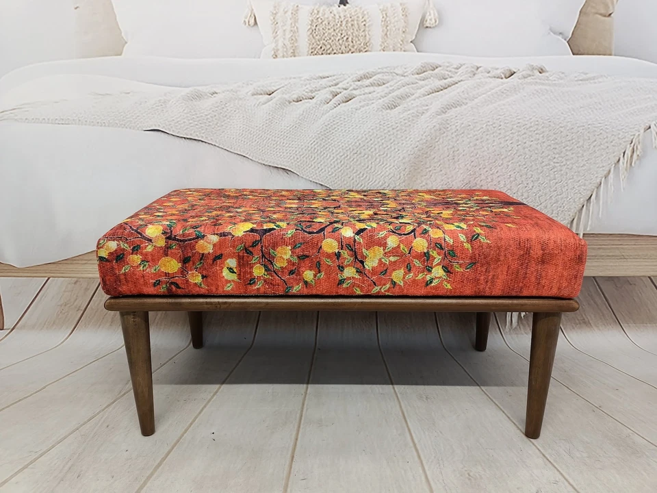 Piano bench, Meditation bench, Entry bench, Hallway bench, Cozy bench, Pouffie - Image 2 of 4