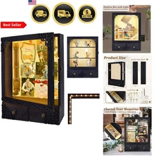 Shadow Box Frame with Light Memorial Display Case Decorative Keepsake Box