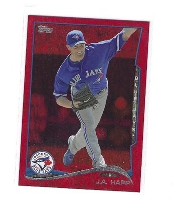 2014 Topps J.A. Happ Red Foil Parallel #462 Blue Jays