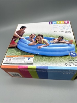 Intex Crystal Pool Inflatable Above Ground For Kids In Blue 58  X 13  #58426EP