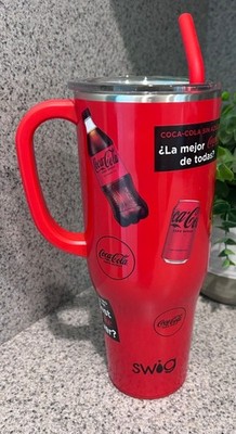 Swig Coca-Cola Zero Sugar Insulated Tumbler With Straw 32 Oz Red Stainless Steel